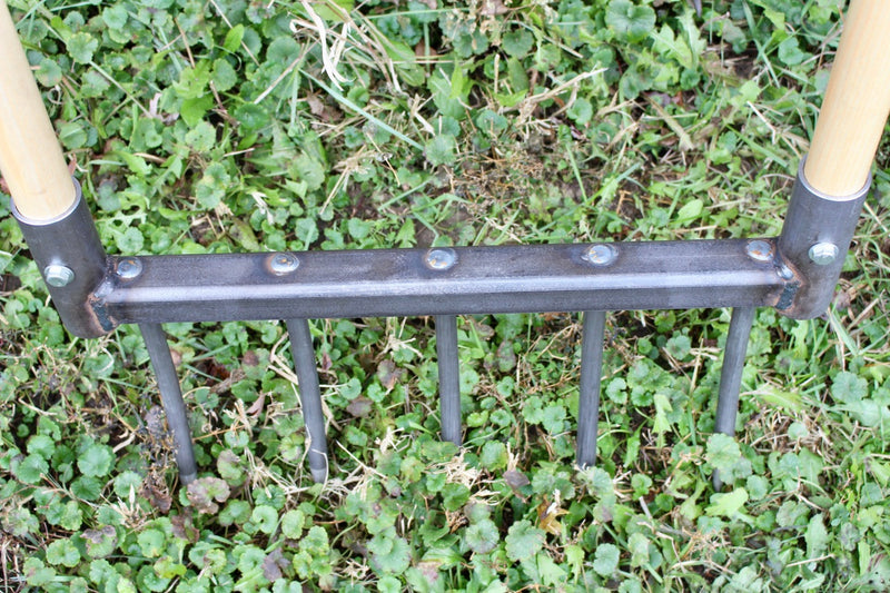 Cobrahead broadfork garden tool front view