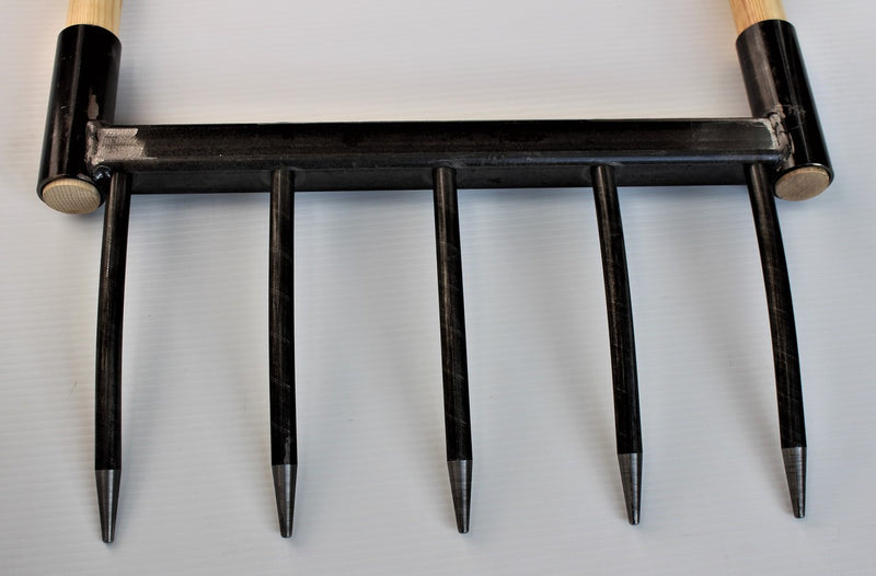Cobrahead broadfork garden tool bottom front view