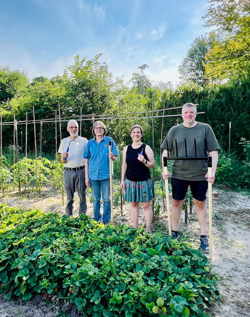 a gathering of the cobrahead family in the garden